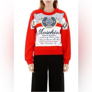 MOSCHINO x Budweiser 2019 Collection Logo Crewneck